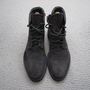 Good Man Brand Ankle Chukka Boots Mens Size 11 Gray Leather Suede Lace Up Italy